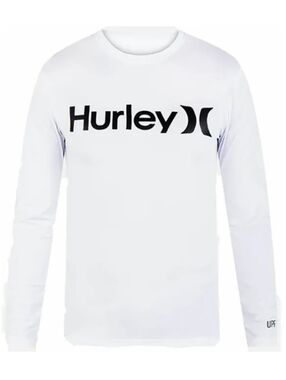 Hurley Men's One & Only Quick-Dry Long Sleeve Rash Guard Size Large